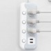 Creative Wiring Board Plug-in Home Multi-function Smart Desktop Socket With USB Patch Panel Security Door Patch Panel