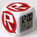NZ - 12 Square Colorful Mood Led Alarm Clock