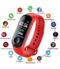 V5 M3PLUS Intelligent LED Color Screen Watch Sports Health Pedometer