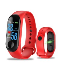 M3plus with Color Screen Smart Bracelet Heart Rate Step Waterproof Bracelet