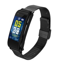 DMDG Y6 2 in 1 Color Screen Bluetooth Earphone Smart Bracelet