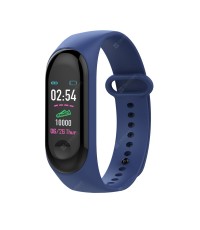 M3 Smart Health Pedometer/Heart Rate/Blood pressure/Sleep monitor Bracelet -Blue