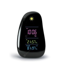 Color Cobblestone Weather Monitor LED Display Alarm Clock