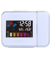 Creative Fashion Led Electronic Clock Alarm Clock Weather Forecast 8190 Projection Calendar Electronic Clock