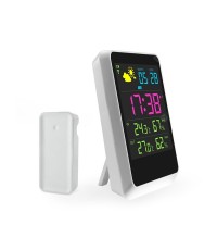 LCD Display Weather Thermometer Hygrometer Alarm Clock