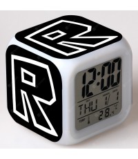 NZ - 12 Square Colorful Mood Led Alarm Clock